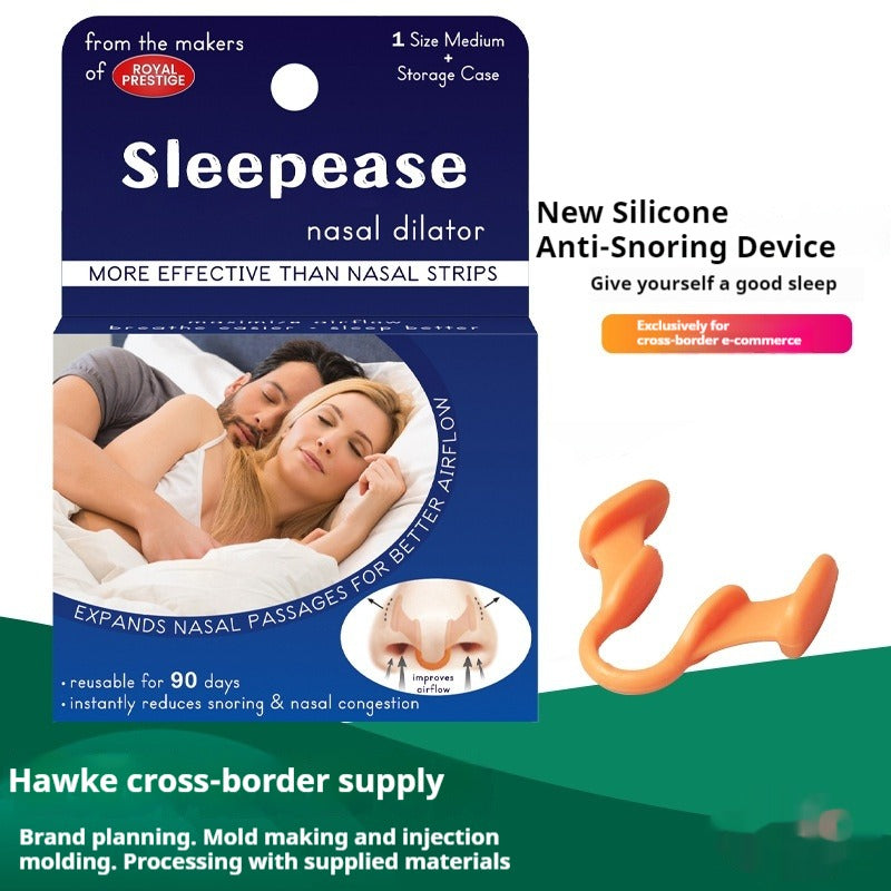 Silicone Anti-Snoring Nasal Clip Set